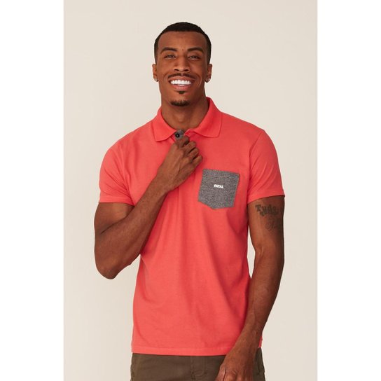 Camisa Polo Fatal Plus Size Fashion Basic Masculino - Laranja Menor preço em Camisa Polo Fatal Plus Size Fashion Basic Masculino - Laranja