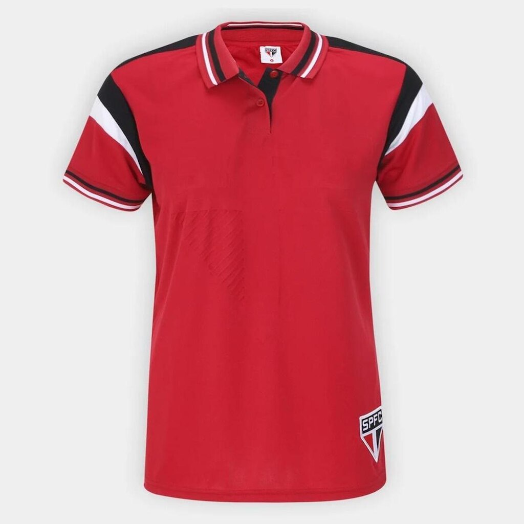 Camisa Polo Feminina São Paulo Emboss