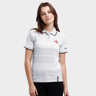 Camisa Polo Feminina Vasco Botões