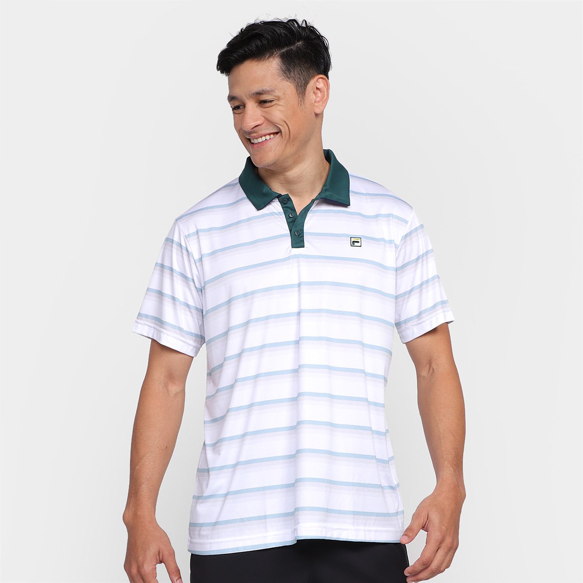 Camisa Polo Fila Aztec Box Masculina Menor preço em Camisa Polo Fila Aztec Box Masculina