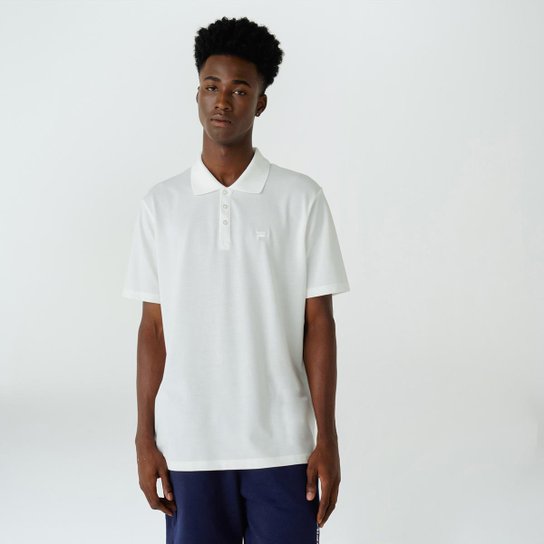 Camisa Polo Fila Basic Letter Masculina Branco Netshoes