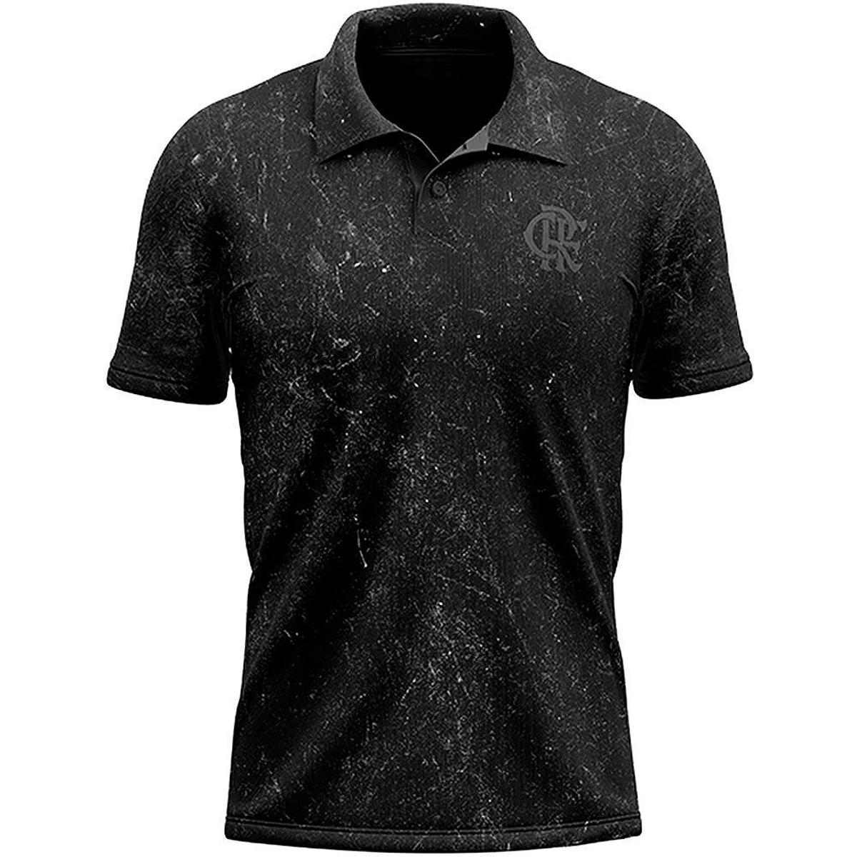 Camisa Polo Flamengo Grid Masculina Menor preço em Camisa Polo Flamengo Grid Masculina