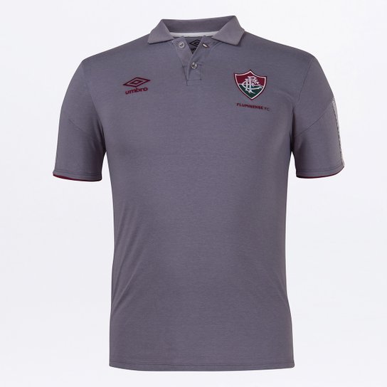Camisa Polo Fluminense Viagem 20/21 Umbro Masculina - Cinza+vinho é ruim? Camisa Polo Fluminense Viagem 20/21 Umbro Masculina - Cinza+vinho é boa?