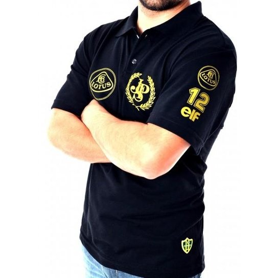 Camisa Polo Fórmula Retrô Lotus JPS 97T 1985 - Preto é ruim? Camisa Polo Fórmula Retrô Lotus JPS 97T 1985 - Preto é boa?