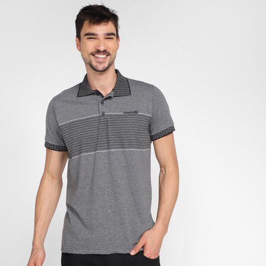 Camisa Polo Gangster Estampada Masculina - Mescla Escuro é ruim? Camisa Polo Gangster Estampada Masculina - Mescla Escuro é boa?