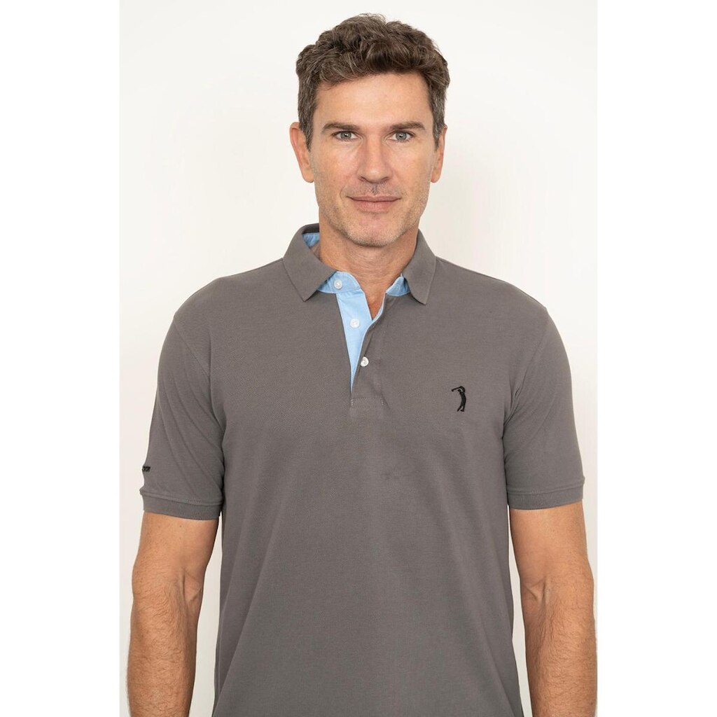 Camisa Polo Grafite Lisa Aleatory