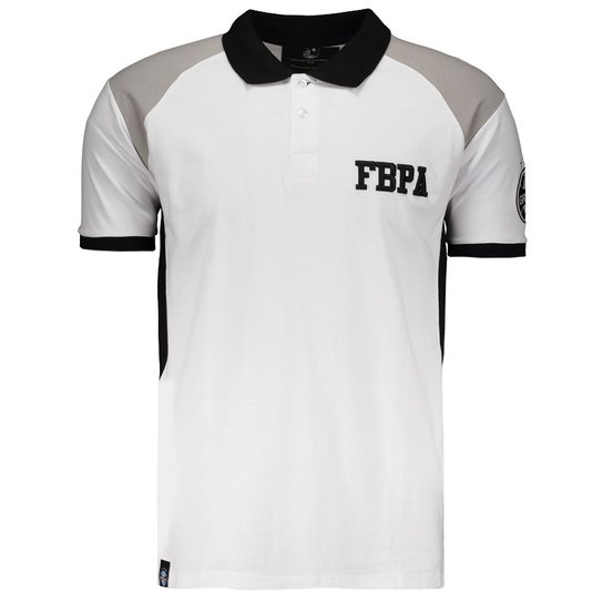 Camisa Polo Grêmio Símbolo Masculina - Branco Menor preço em Camisa Polo Grêmio Símbolo Masculina - Branco