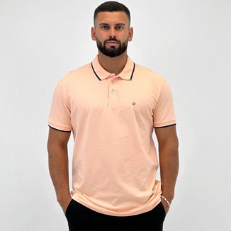 Camisa Polo Guilherme Soul com Botão Manga Curta Masculina