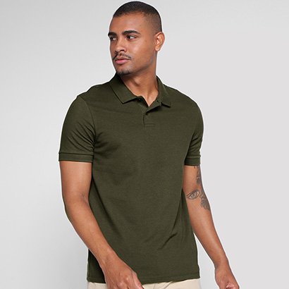 Camisa Polo Hering Básica Masculina - Masculino