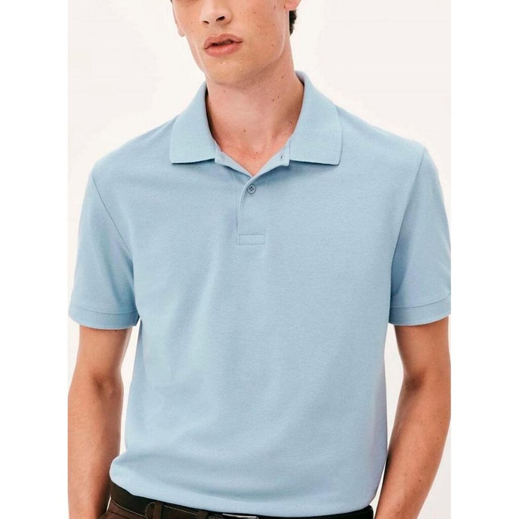 Camisa Polo Hering N3A7 Masculina Malha em Algodao T. P/EXG