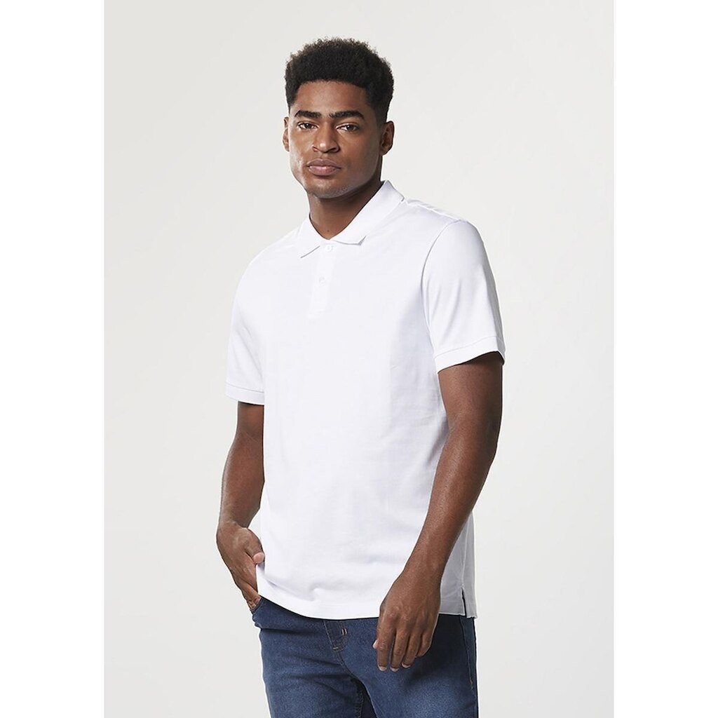 Camisa Polo Hering Regular Algodão Pima Masculina