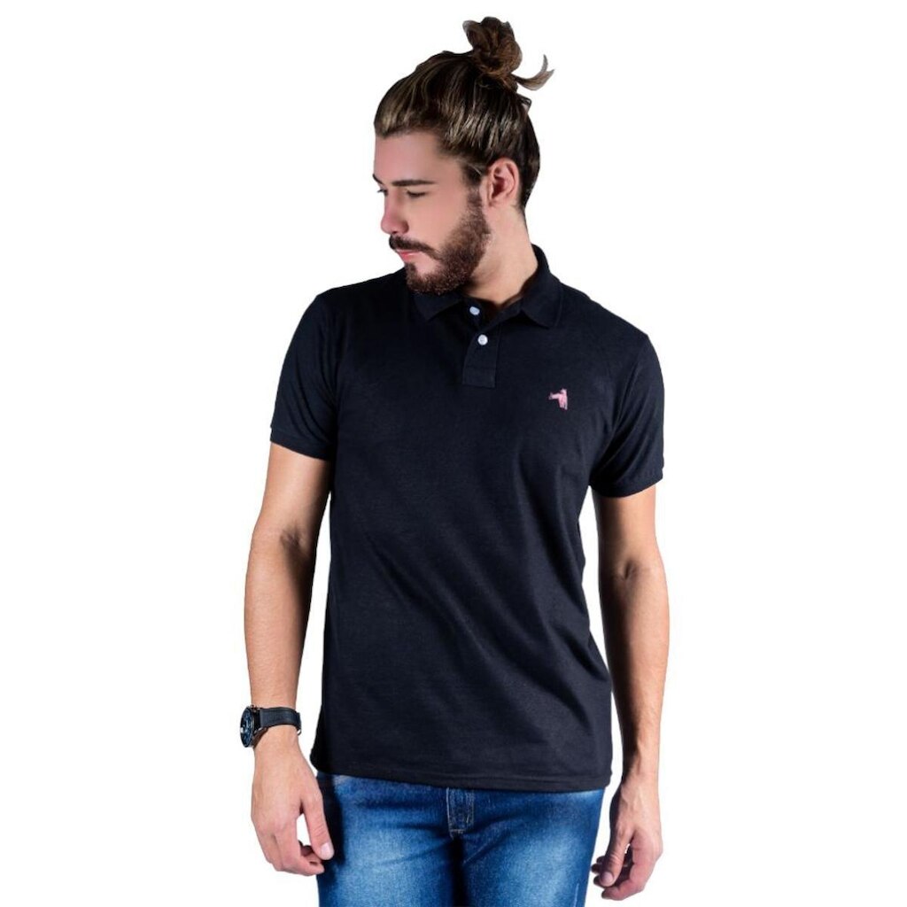 Camisa Polo Hipica Polo Club Estilo Algodão Masculina