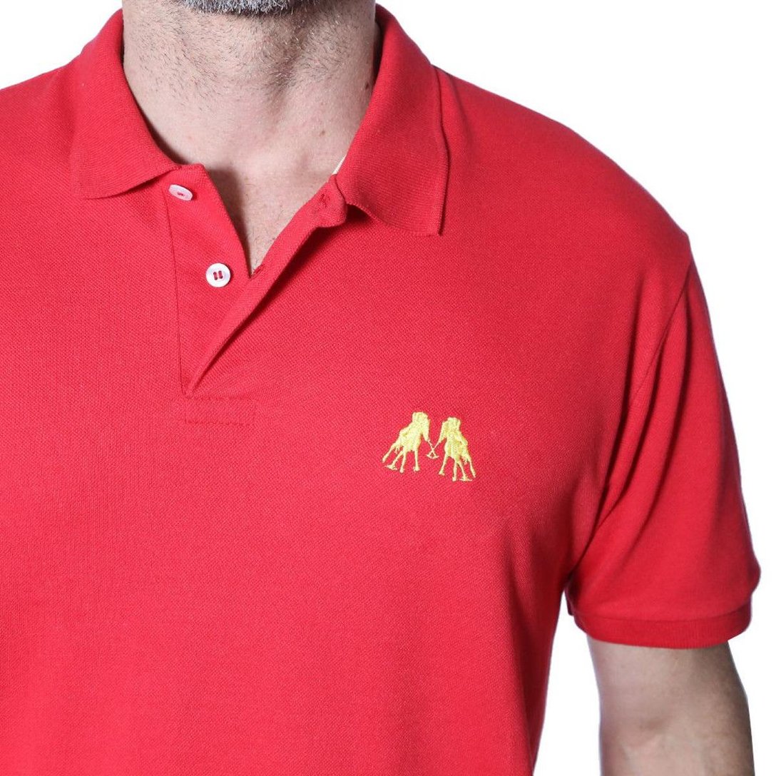 Camisa Polo Hipica Polo Club New York Style Masculina Vermelho Netshoes
