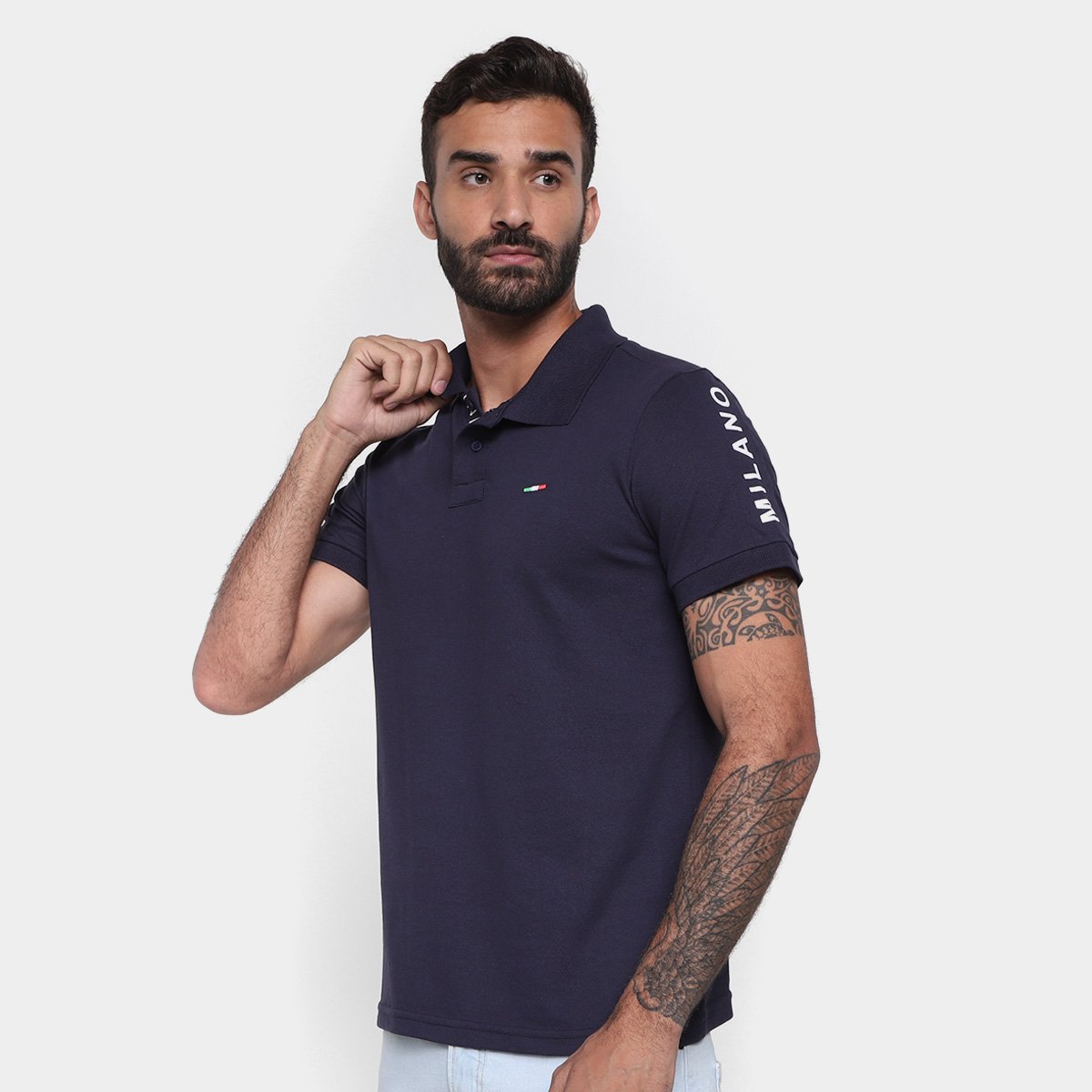 Camisa Polo Industrie Itália Masculina Menor preço em Camisa Polo Industrie Itália Masculina