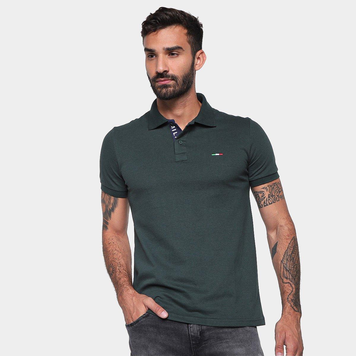 Camisa Polo Industrie Lisa Masculina Menor preço em Camisa Polo Industrie Lisa Masculina
