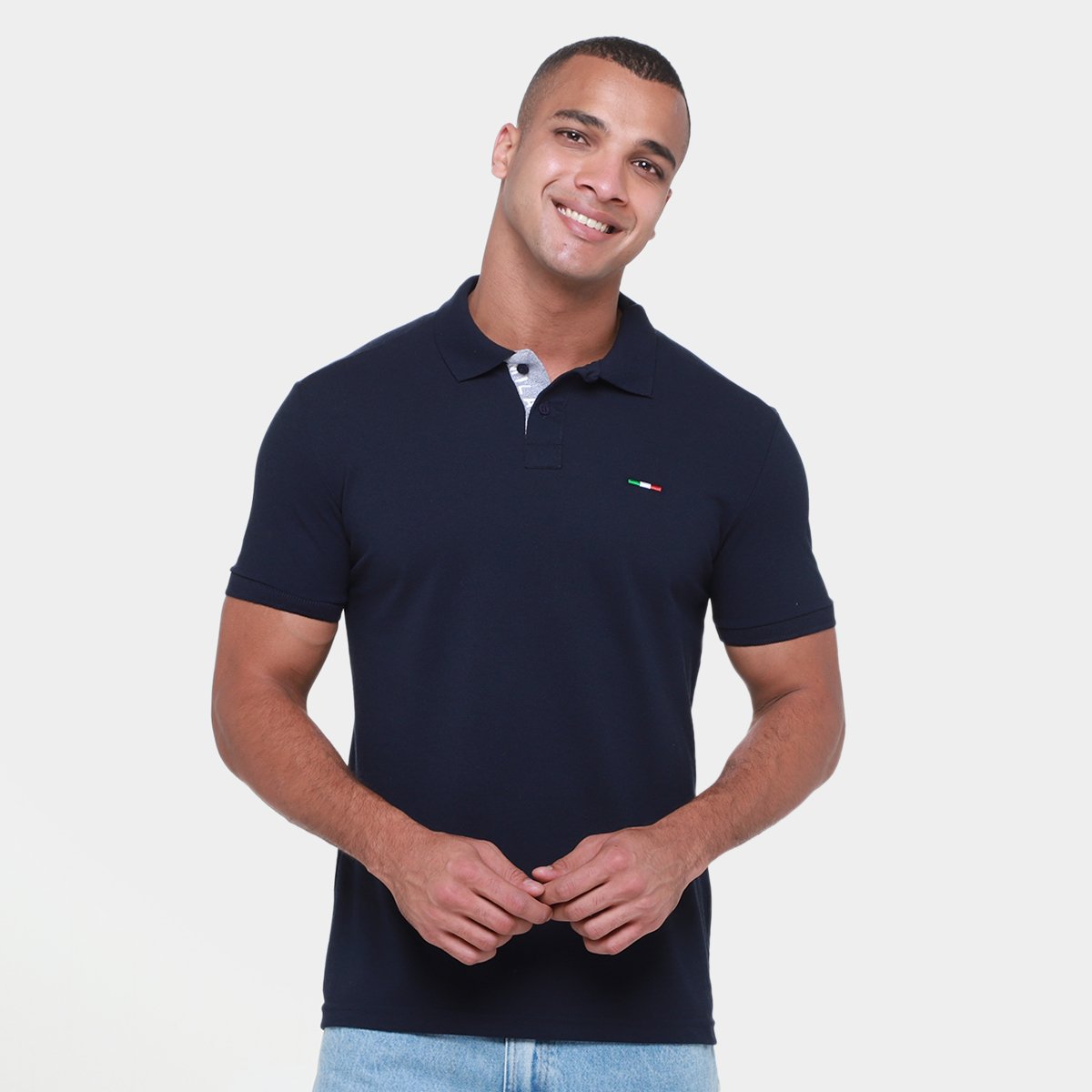 Camisa Polo Industrie Lisa Masculina Menor preço em Camisa Polo Industrie Lisa Masculina
