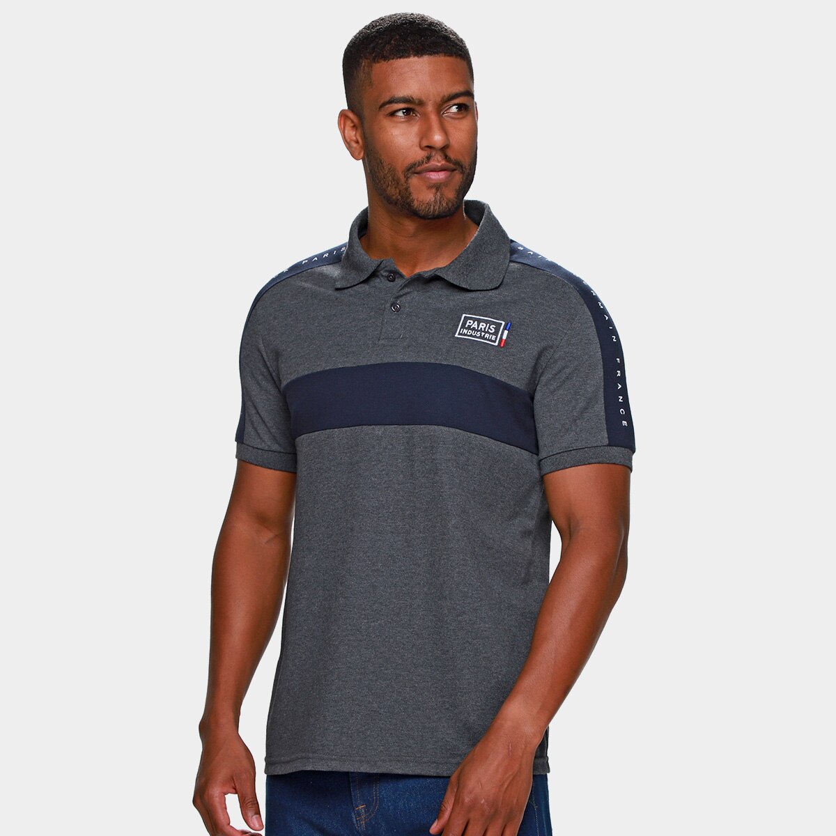 Camisa Polo Industrie Paris Masculina Menor preço em Camisa Polo Industrie Paris Masculina