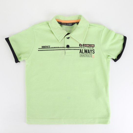 Camisa Polo Infantil Gangster Masculina - Verde Menor preço em Camisa Polo Infantil Gangster Masculina - Verde