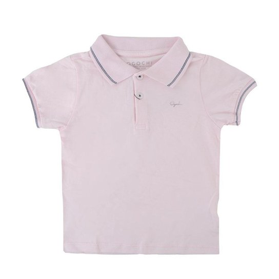 Camisa Polo Infanto Juvenil Masculina Ogochi Slim Rosa - Rosa Menor preço em Camisa Polo Infanto Juvenil Masculina Ogochi Slim Rosa - Rosa