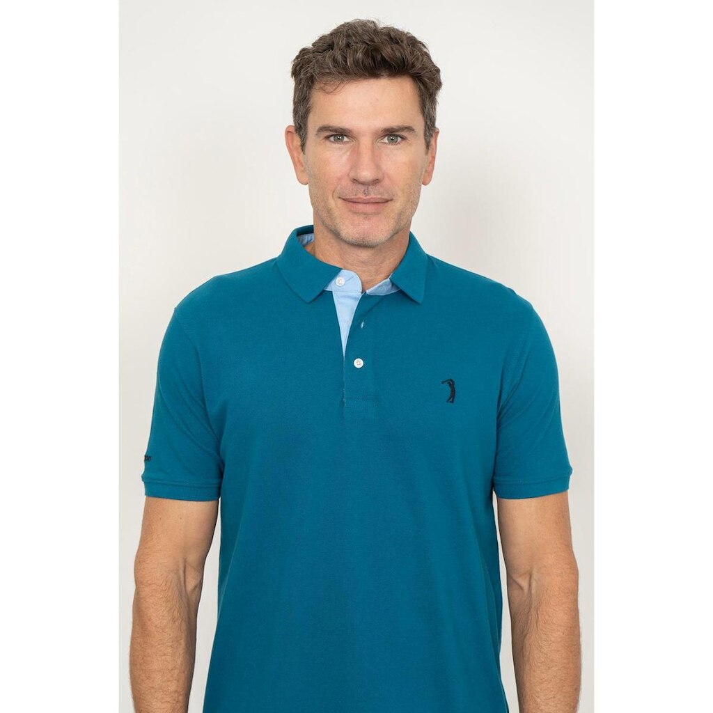 Camisa Polo Jade Blue Lisa Aleatory