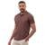 Camisa Polo John Pull Masculina Algodão Botão Dia a Dia - Preto+Rosa