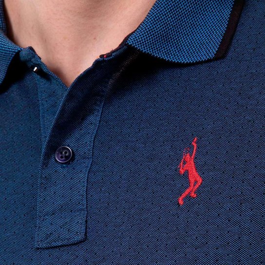 Camisa Polo John Pull Masculina Algodão Manga Curta Casual