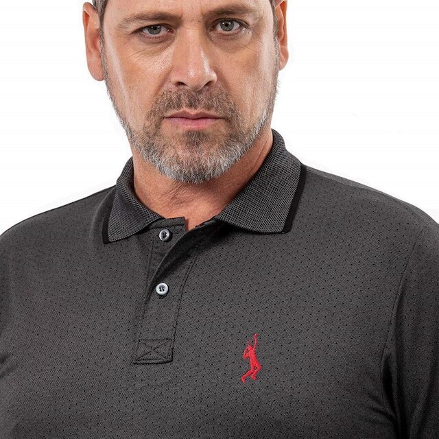 Camisa Polo John Pull Masculina Algodão Manga Curta Casual