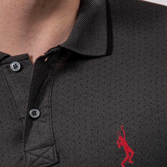 Camisa Polo John Pull Masculina Algodão Manga Curta Casual
