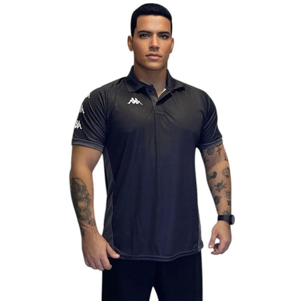 Camisa Polo Kappa Sidder Masculina  - Preto 3G