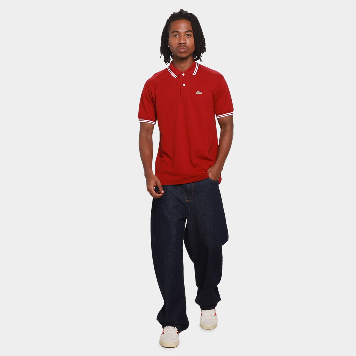 Camisa Polo Lacoste Casual Masculina - 4