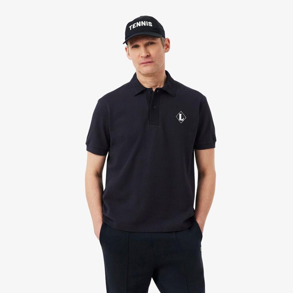 Camisa Polo Lacoste De Modelagem Clássica Com Distintivo Masculina