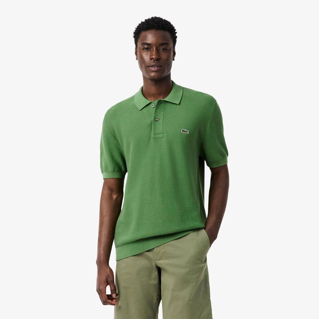 Camisa Polo Lacoste Em Malha De Caimento Clássico Masculina