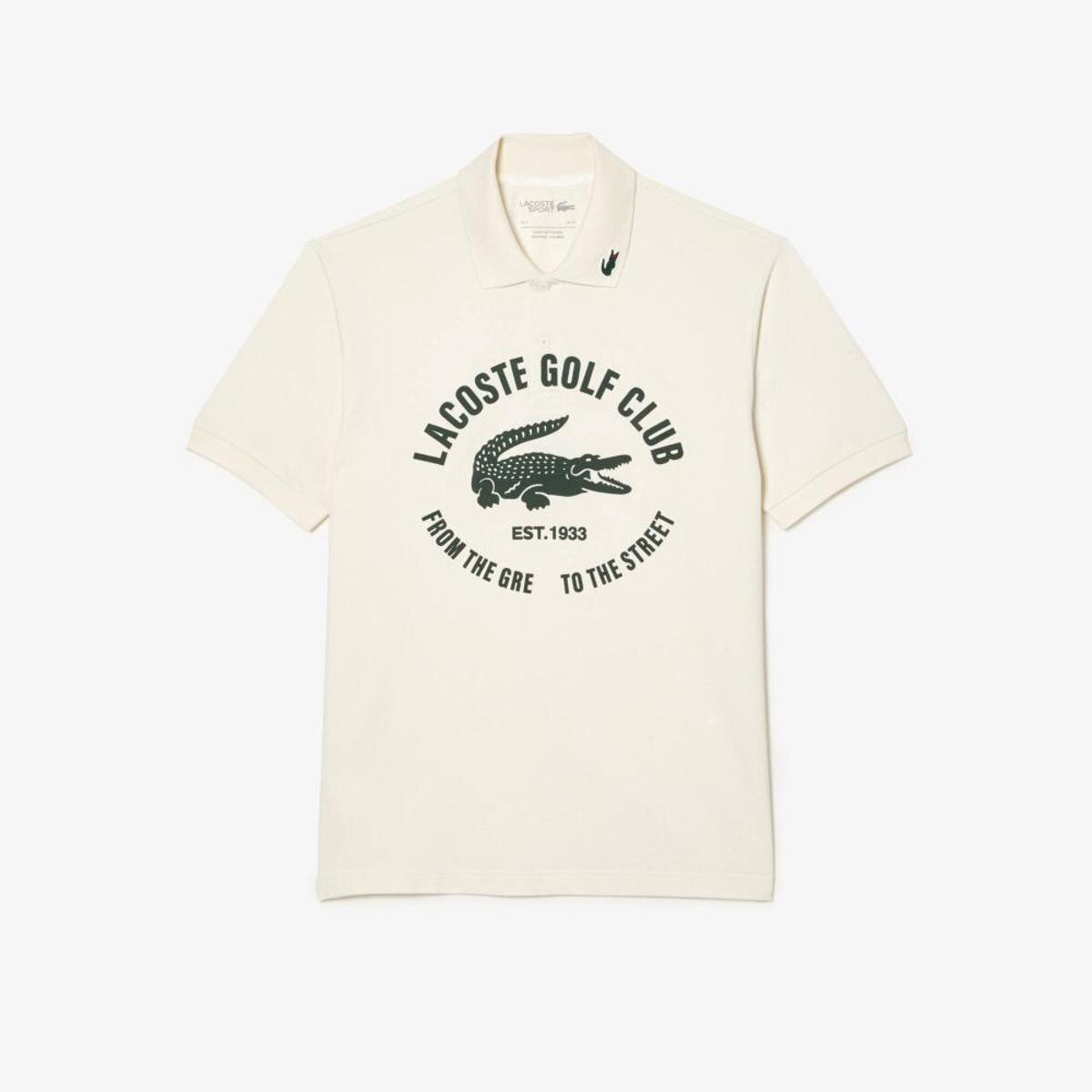 Camisa Polo Lacoste Golf Classic Fit em algodão Masculina - Branco