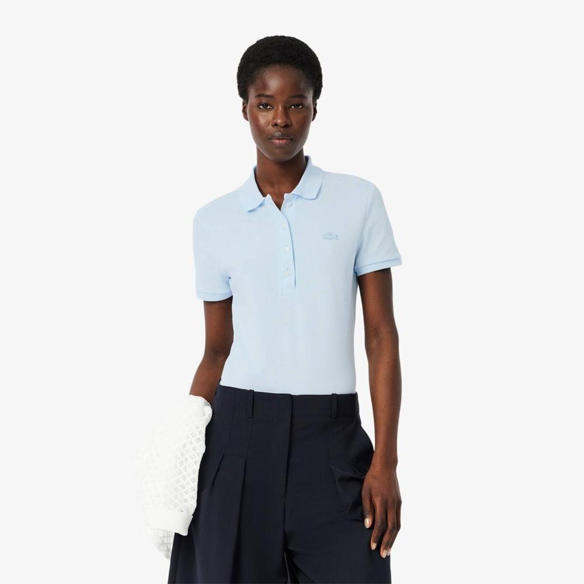 Camisa Polo Lacoste L.12.D Slim Fit Stretch Petit Piqué Feminina