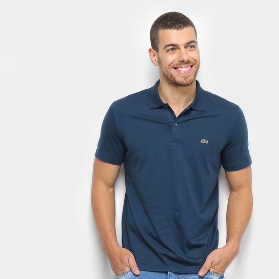 Camisa Polo Lacoste Malha Original Fit Masculina - Azul Navy é ruim? Camisa Polo Lacoste Malha Original Fit Masculina - Azul Navy é boa?