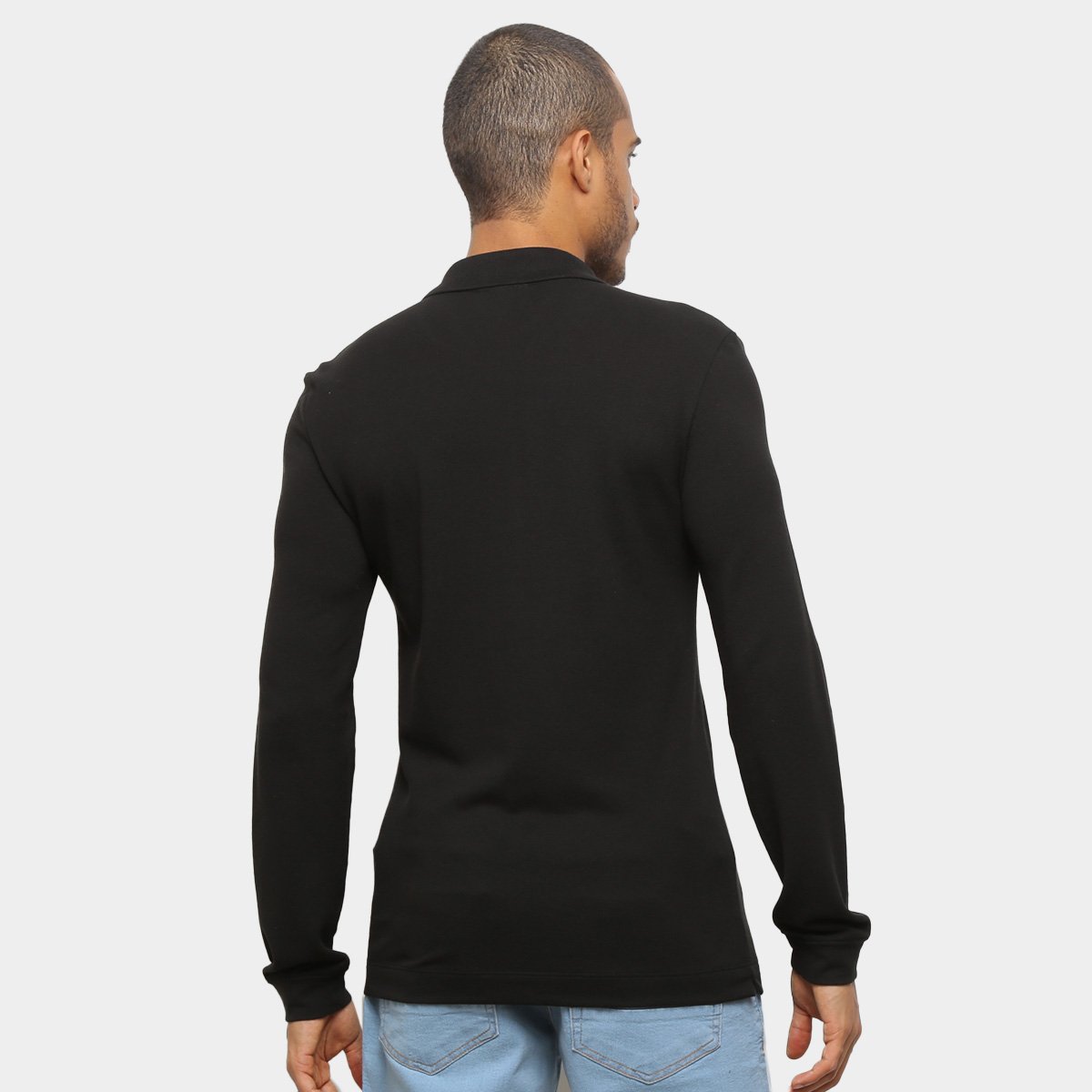 Polo lacoste manga longa Clearance