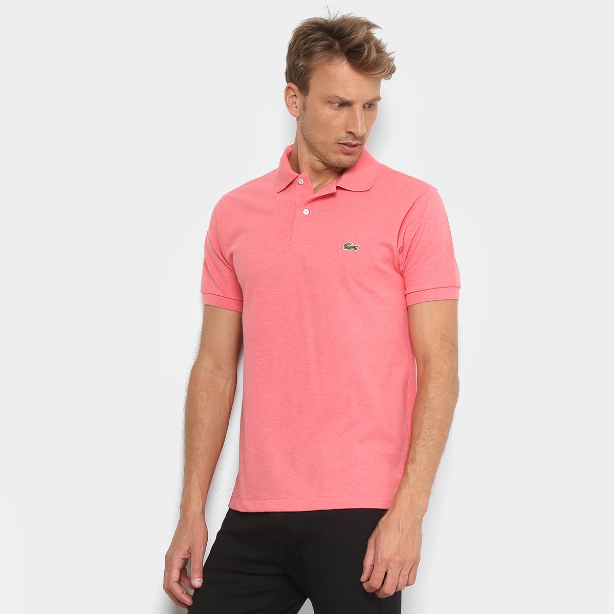 Camisa polo rosa lacoste Clearance