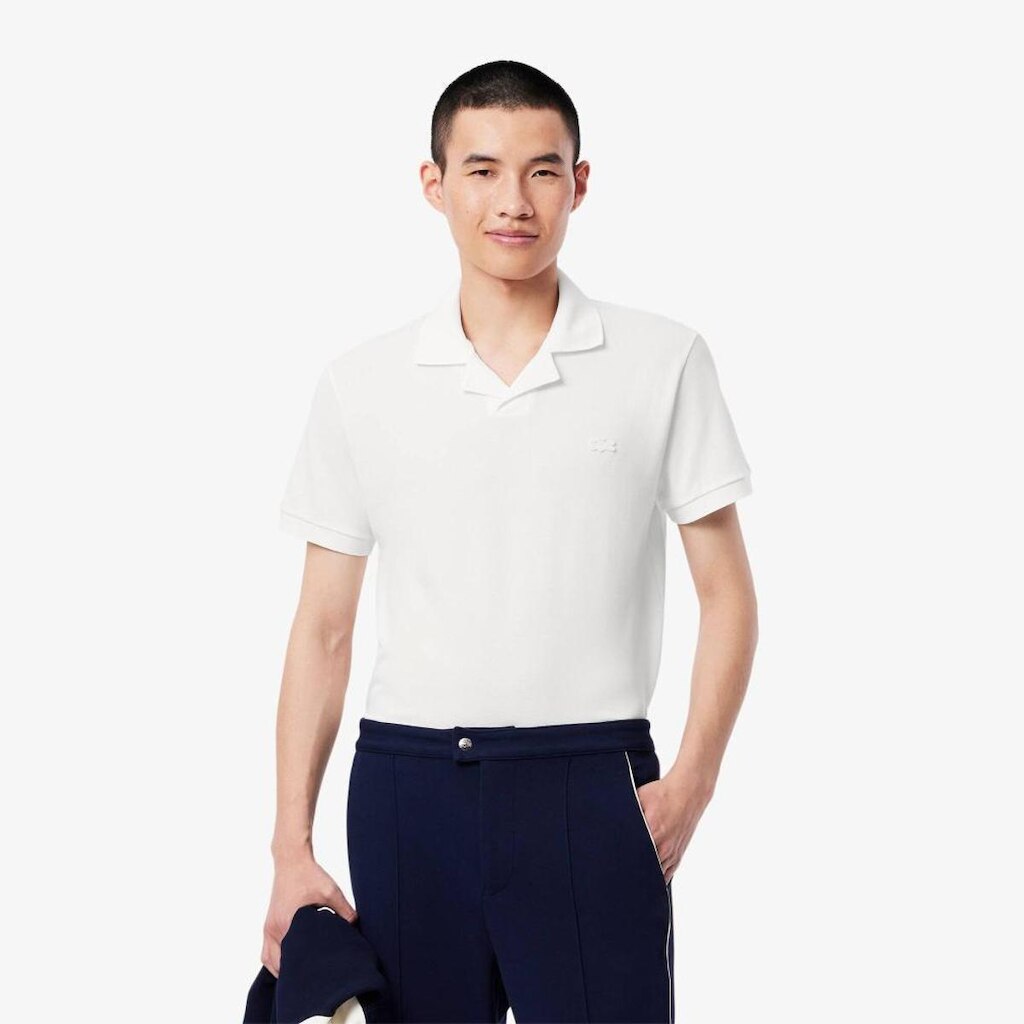 Camisa Polo Lacoste Open Neck Paris Masculina