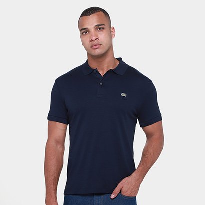 Camisa Polo Lacoste Regular Fit Algodão Leve Masculina - Masculino
