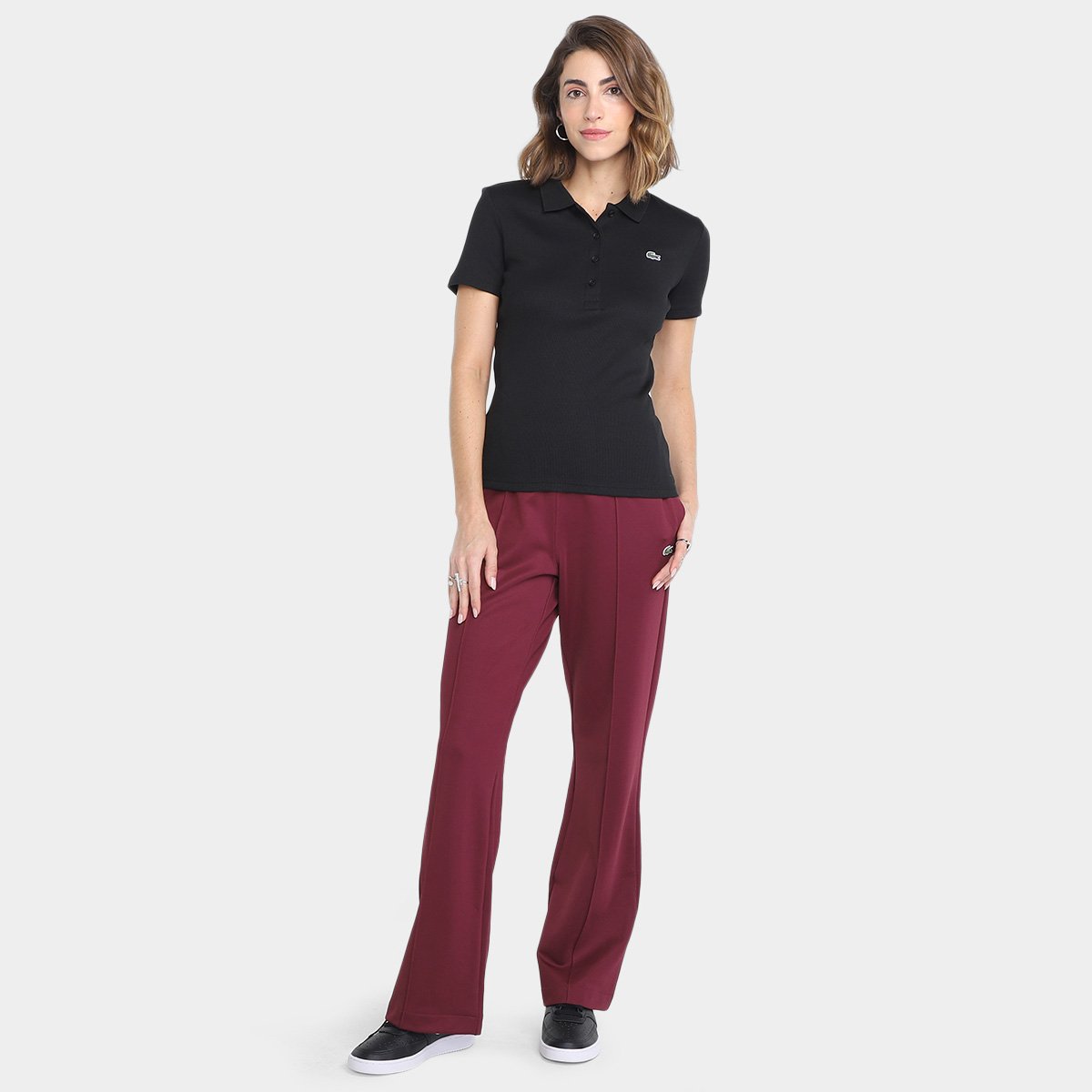 Camisa Polo Lacoste Slim Casual Feminina - 3