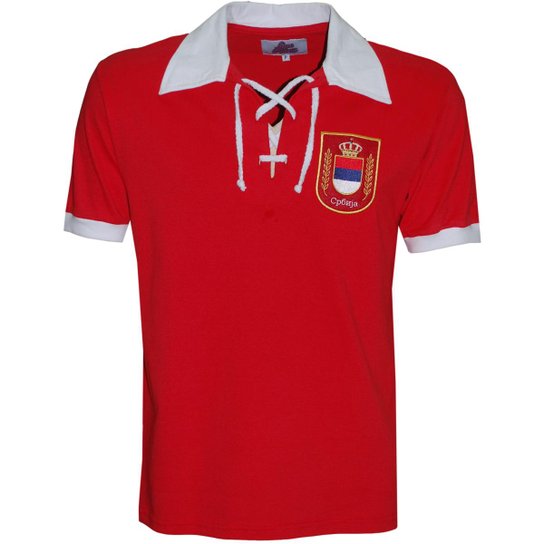 Camisa Polo Liga Retrô Sérvia 1930 Masculina