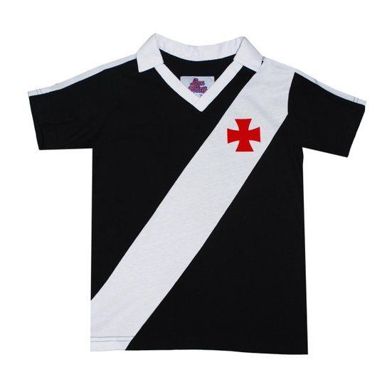 Camisa Polo Liga Retrô Vasco 1989 Infantil Masculina