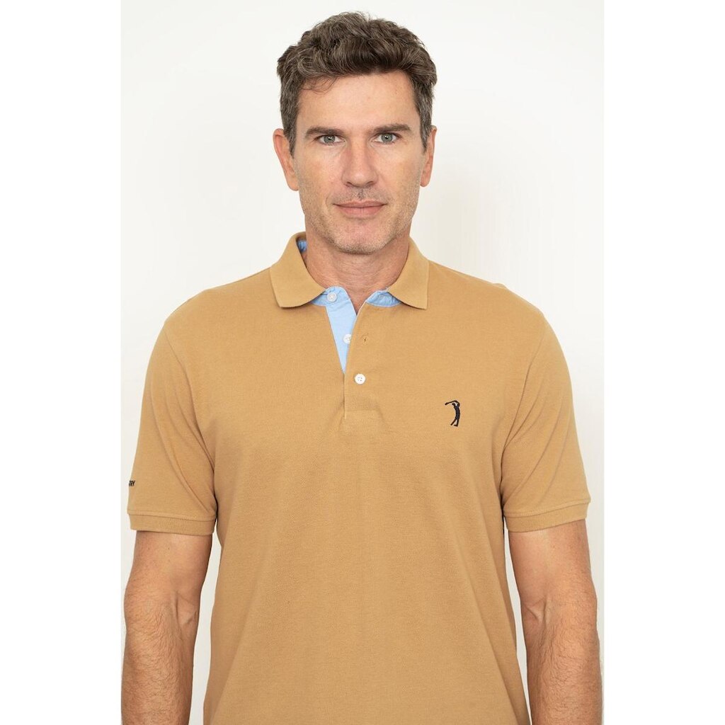 Camisa Polo Lisa Mc Bege