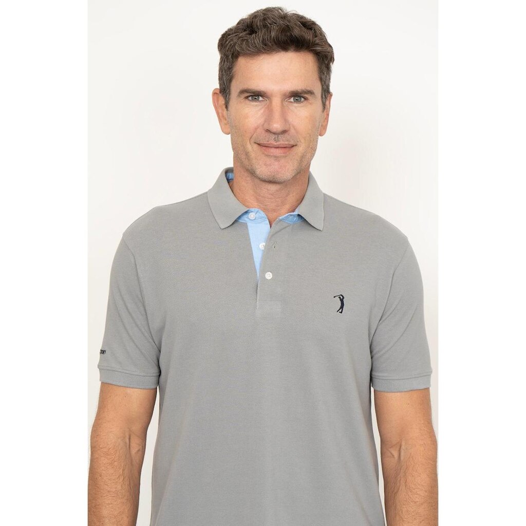 Camisa Polo Lisa Mc Cinza