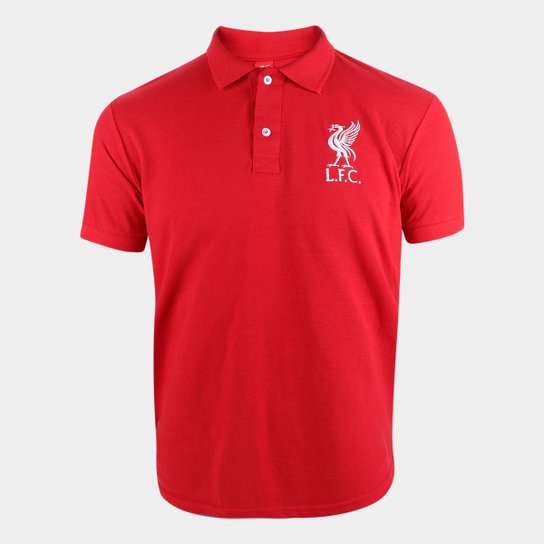 Camisa Polo Liverpool Básica Piquet Masculina - Vermelho Menor preço em Camisa Polo Liverpool Básica Piquet Masculina - Vermelho
