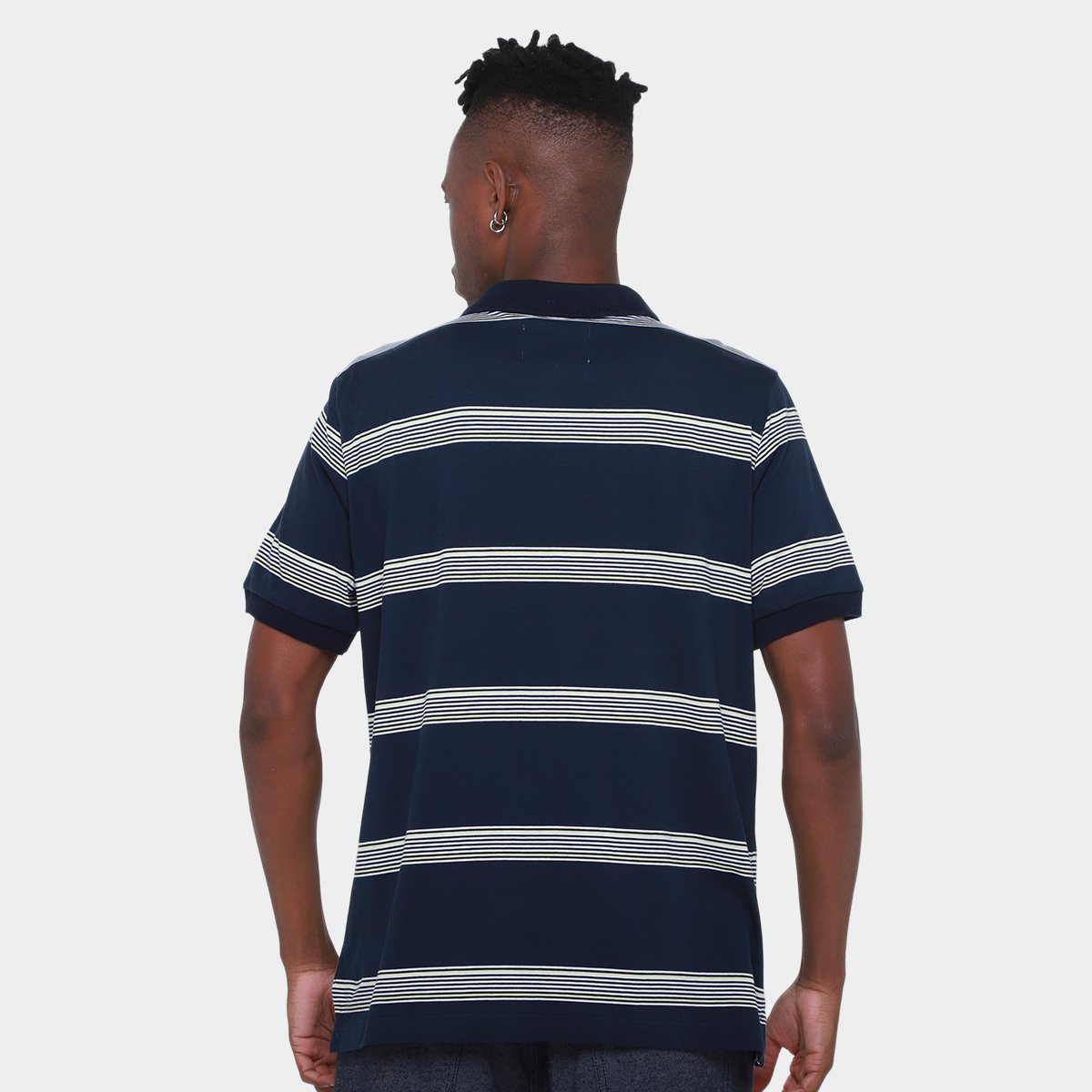 Camisa Polo Lucky Sailing Listrada Masculina - 1