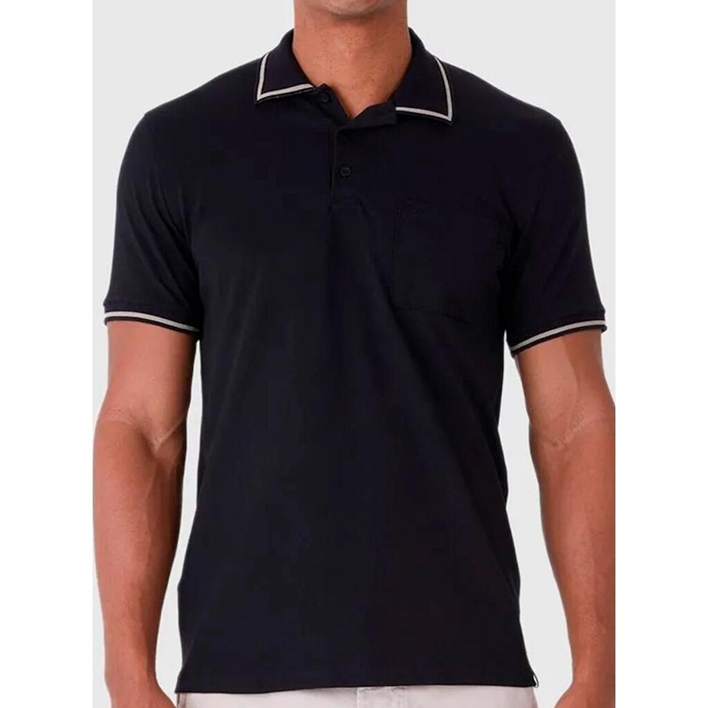 Camisa Polo Malwee 1000126885 Masculina Piquet Stretch T. M/XGG