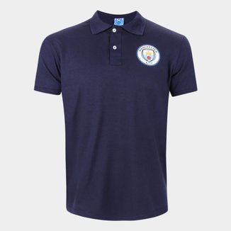 Camisa Polo Manchester City Básica Piquet Masculina