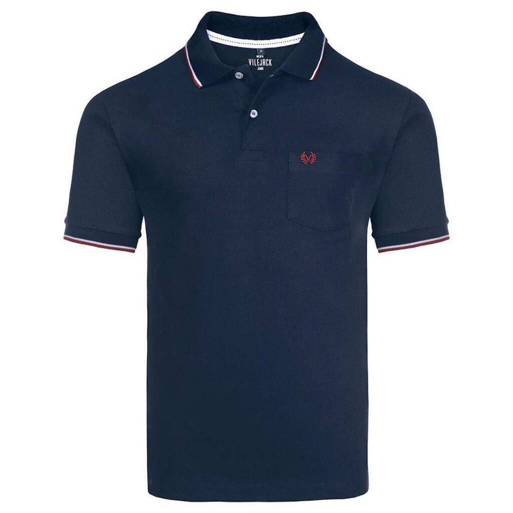 Camisa Polo Masc. Básica 100% Algodão C/B Vilejack VMGP0112