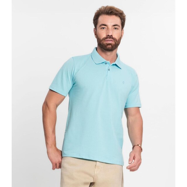 Camisa Polo Masculina Diametro Azul